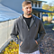 BTB FLEECE FULL ZIP HOOD CHARCOAL HEATHER
