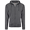 BTB FLEECE FULL ZIP HOOD CHARCOAL HEATHER