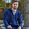 BTB FLEECE FULL ZIP HOOD TRUE NAVY