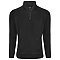 PEBBLE FLEECE 1/4 ZIP BLACK
