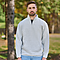 PEBBLE FLEECE 1/4 ZIP GREY HEATHER