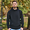PEBBLE FLEECE HOOD BLACK