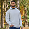 PEBBLE FLEECE HOOD GREY HEATHER