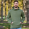 PEBBLE FLEECE HOOD MOSS