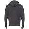 TRI-BLEND FULL ZIP FLEECE HOOD BLACK TRIBLEND