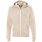 TRI-BLEND FULL ZIP FLEECE HOOD OATMEAL TRIBLEND