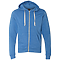 TRI-BLEND FULL ZIP FLEECE HOOD ROYAL TRIBLEND