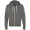 TRI-BLEND FULL ZIP FLEECE HOOD SMOKE TRIBLEND
