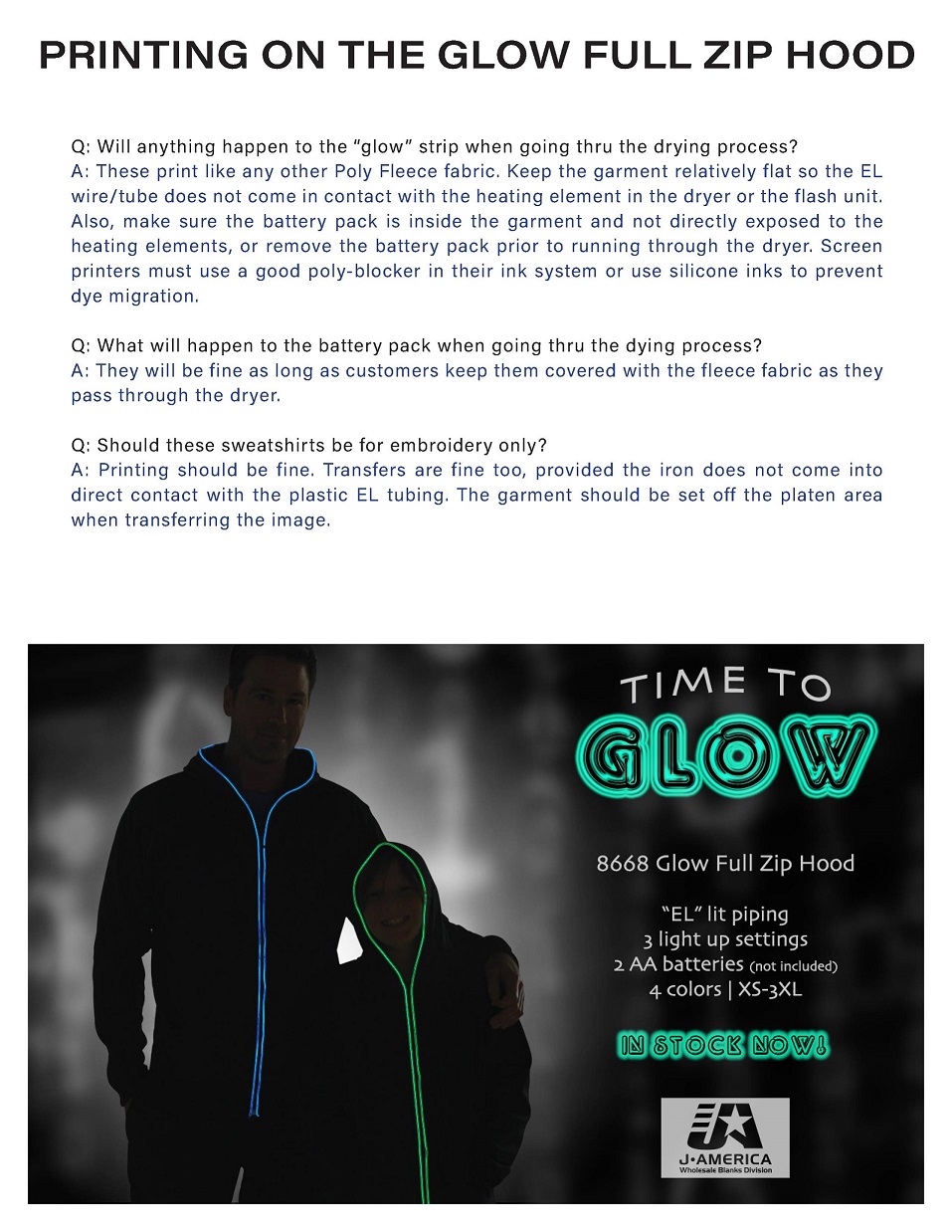 j america glow hoodie